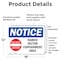 Signmission Rabies Vector Containment Area Sign With Symbol, 18 in W x Rectangle, Vinyl Decal OS-2PACK-NS-D-1218-L-17952 - alternate 6